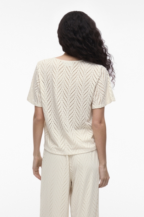 Vila videlaia v-neck s/s shirt/pb